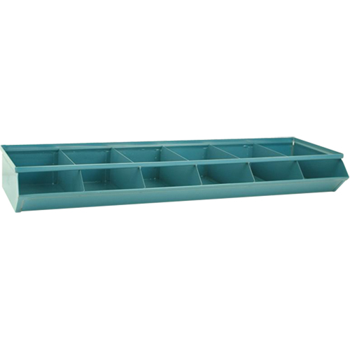 Sectional Bin Units, 100 lbs. Cap., 37" W x 12" D x 4-1/2" H, Blue Groupe Belzile Dickner