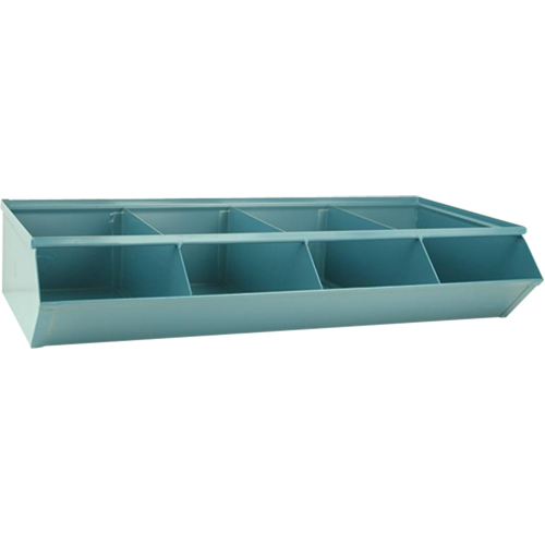 Bacs sectionnels superposables, Cap. 100 lb, 37" la x 18-3/4" p x 7-1/2" h, Bleu Groupe Belzile Dickner