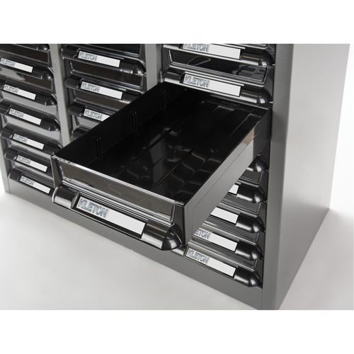 KPC-300 Parts Cabinet, Galvanized Steel, 60 Drawers, 21-3/10" x 10-2/5" x 36-9/10", Grey Groupe Belzile Dickner