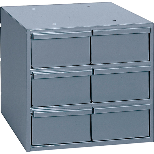 Industrial Drawer Cabinets, 6 Drawers, 11-3/4" W x 11-5/8" D x 10-7/8" H, Grey Groupe Belzile Dickner