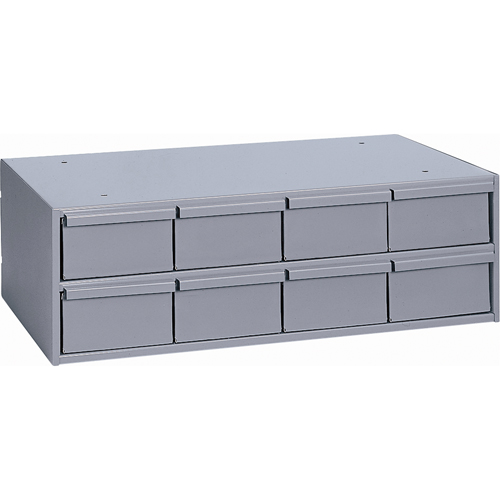 Industrial Drawer Cabinets, 8 Drawers, 22-3/4" W x 11-5/8" D x 7-3/8" H, Grey Groupe Belzile Dickner