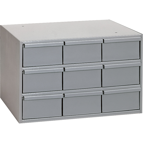 Industrial Drawer Cabinets, 9 Drawers, 17-1/4" W x 11-5/8" D x 10-7/8" H, Grey Groupe Belzile Dickner