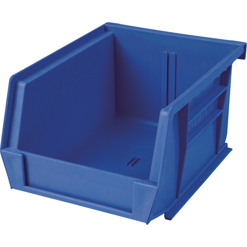 Plastic Bin, 8-1/4" W x 9" H x 18" D, Blue Groupe Belzile Dickner