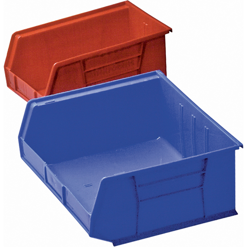 Plastic Bin, 8-1/4" W x 9" H x 18" D, Blue Groupe Belzile Dickner