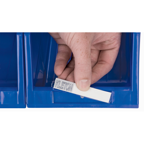 Bac empilable & &agrave; suspendre, 4-13/16" la, 3-3/16" h x 7-1/8" p, Bleu Groupe Belzile Dickner
