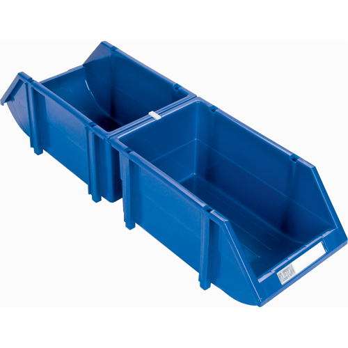Bac empilable & &agrave; suspendre, 4-13/16" la, 3-3/16" h x 7-1/8" p, Bleu Groupe Belzile Dickner