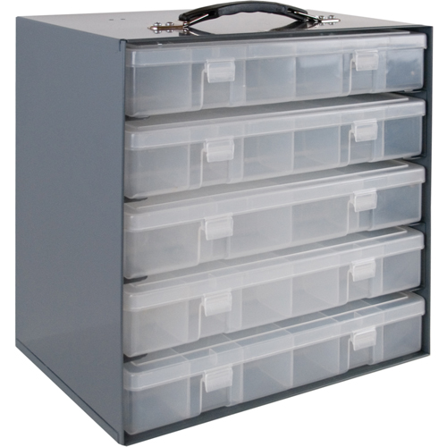 Compartment Box Cabinets, Steel, 5 Slots, 13-1/2" W x 9-1/8" D x 13-1/4" H, Grey Groupe Belzile Dickner