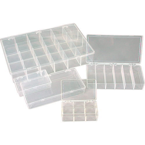 K-Resin Compartment Box, Plastic, 36 Slots, 6-9/16" W x 9-5/8" D x 1-1/2" H, Transparent Groupe Belzile Dickner