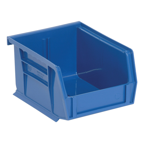 Bacs ultra empilable & suspendable, 4-1/8" la, 3" h x 5-3/8" p, Bleu Groupe Belzile Dickner