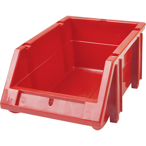 Bac empilable & &agrave; suspendre, 5-7/8" la, 4-11/16" h x 9-13/16" p, Rouge Groupe Belzile Dickner