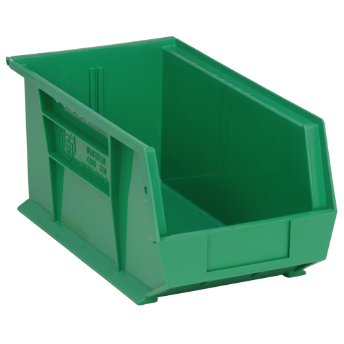 Ultra Stack & Hang Bin, 8-1/4" W x 7" H x 14-3/4" D, Green Groupe Belzile Dickner