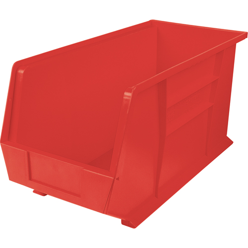 Bacs ultra empilable & suspendable, 8-1/4" la, 9" h x 18" p, Rouge Groupe Belzile Dickner