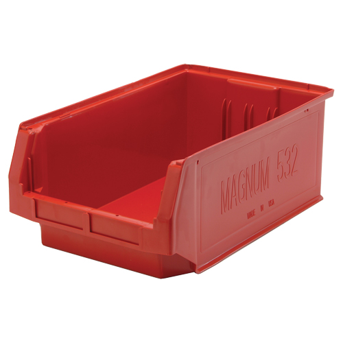 Giant Stacking Containers, 12.375" W x 19.75" D x 7.875" H, Red Groupe Belzile Dickner