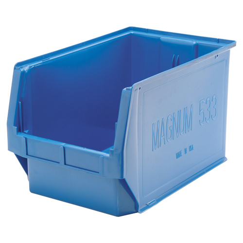 Giant Stacking Containers, 12.375" W x 19.75" D x 11.875" H, Blue Groupe Belzile Dickner