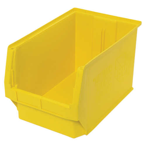 Giant Stacking Containers, 12.375" W x 19.75" D x 11.875" H, Yellow Groupe Belzile Dickner