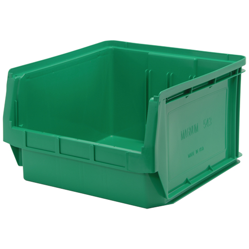 Giant Stacking Containers, 18.375" W x 19.75" D x 11.875" H, Green Groupe Belzile Dickner