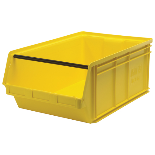 Contenants g&eacute;ants empilables, 18,375" la x 29" p x 11,875" h, Jaune Groupe Belzile Dickner