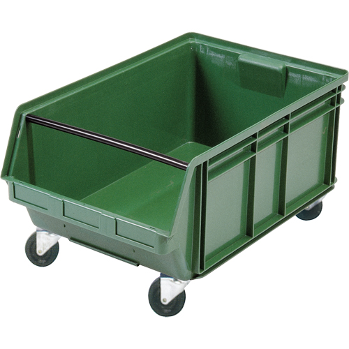 Bac g&eacute;ant empilable et mobile, 11-7/8" ha x 18-3/8" la x 29" p, Capacit&eacute; de 150 lb, Vert Groupe Belzile Dickner