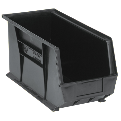 Bacs ultra empilable & suspendable, 8-1/4" la, 9" h x 18" p, Noir Groupe Belzile Dickner