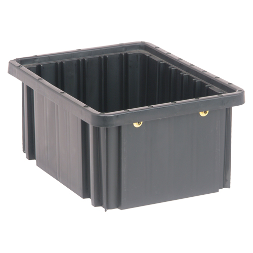 Conductive Dividable Grid Containers, Polypropylene, 8-1/4" W x 10-7/8" D x 5" H, Black Groupe Belzile Dickner