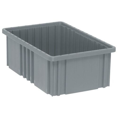 Contenants Divider Box, Plastique, 16,5" la x 10,9" p x 6" h, Gris Groupe Belzile Dickner