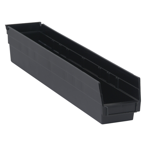 Bac pour &eacute;tag&egrave;re &eacute;conomique, 4-1/8" la, 4" h x 23-5/8" p, Noir Groupe Belzile Dickner