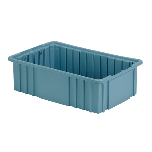 Contenant Divider Box, Poly&eacute;thyl&egrave;ne, 15,5" la x 9,9" p x 5" h, Bleu p&acirc;le Groupe Belzile Dickner