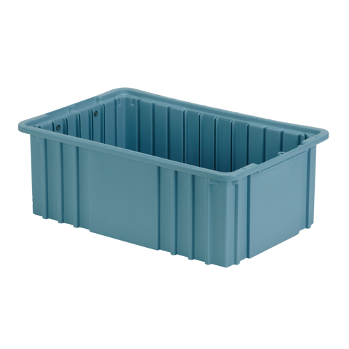 Contenant Divider Box, Poly&eacute;thyl&egrave;ne, 15,5" la x 9,9" p x 6" h, Bleu p&acirc;le Groupe Belzile Dickner