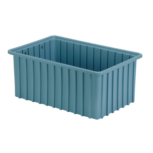 Contenants Divider Box, Poly&eacute;thyl&egrave;ne, 16,5" la x 10,9" p x 7" h, Bleu p&acirc;le Groupe Belzile Dickner