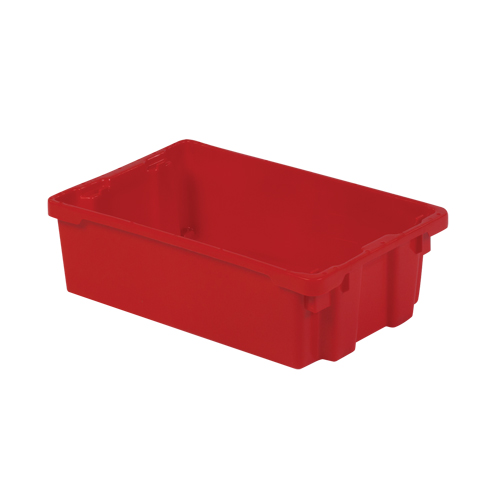 Contenants Stack-N-Nest Polylewton, 6,2" x 20,1" x 13", Rouge Groupe Belzile Dickner