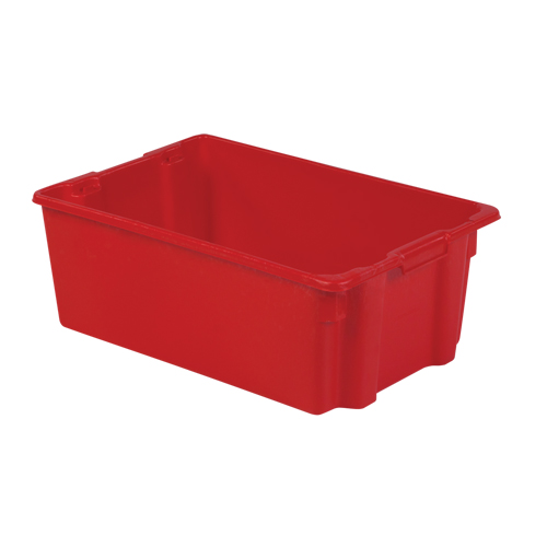 Contenants Stack-N-Nest Polylewton, 10,5" x 28,4" x 18,7", Rouge Groupe Belzile Dickner