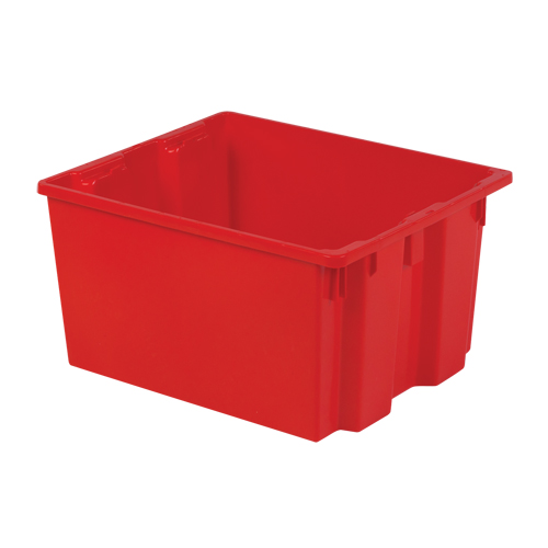 Contenants Stack-N-Nest Polylewton, 13" x 24" x 20", Rouge Groupe Belzile Dickner