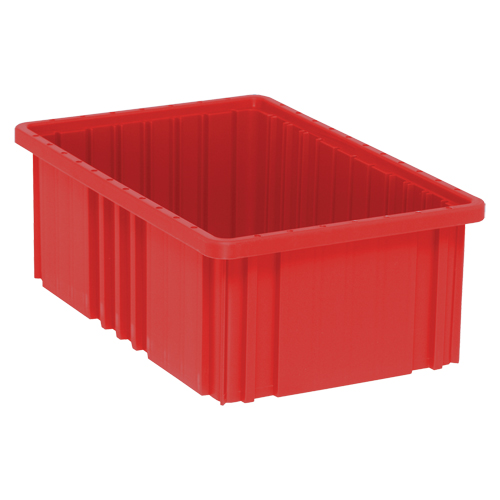 Contenants Divider Box, Plastique, 16,5" la x 10,9" p x 6" h, Rouge Groupe Belzile Dickner