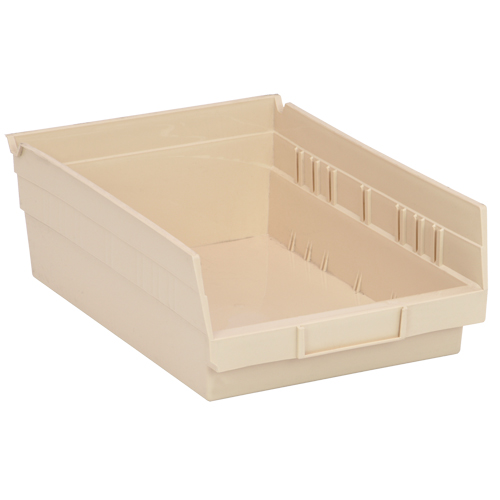 Bac pour &eacute;tag&egrave;re &eacute;conomique, 8-3/8" la, 4" h x 11-5/8" p, Ivoire Groupe Belzile Dickner
