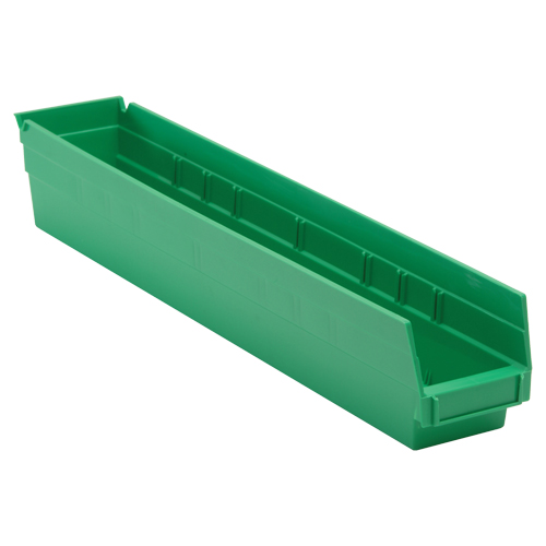 Bac pour &eacute;tag&egrave;re &eacute;conomique, 4-1/8" la, 4" h x 23-5/8" p, Vert Groupe Belzile Dickner