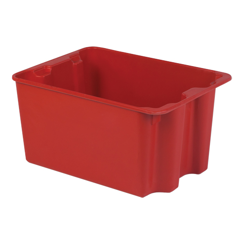 Contenants Stack-N-Nest de Plexton, 19,9" la x 27,5" p x 14" h, Rouge Groupe Belzile Dickner