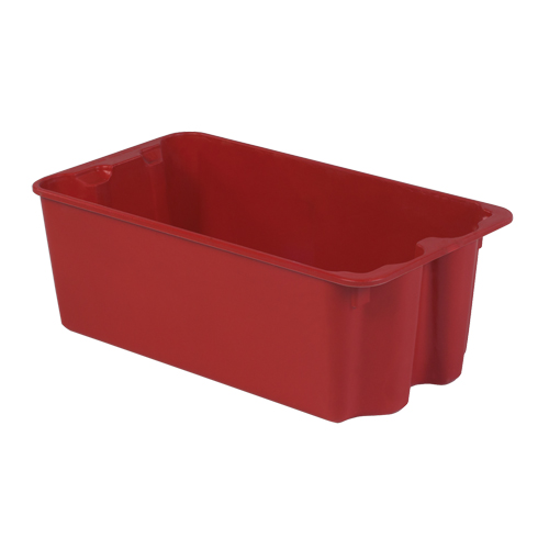 Contenants Stack-N-Nest de Plexton, 16,9" la x 30,6" p x 11,1" h, Rouge Groupe Belzile Dickner