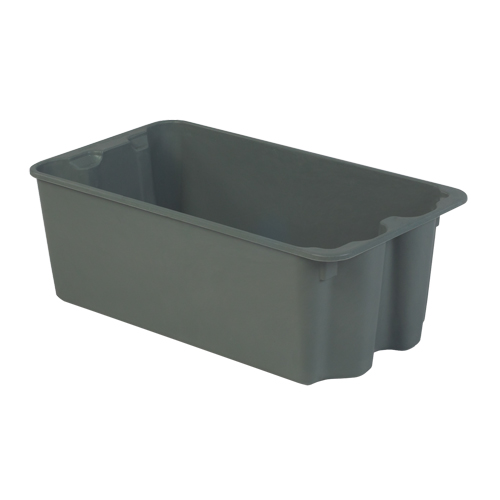 Contenants Stack-N-Nest de Plexton, 16,9" la x 30,6" p x 11,1" h, Gris Groupe Belzile Dickner
