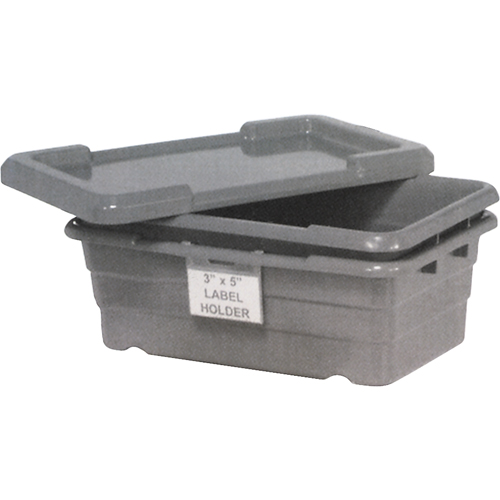 Cross Stack Bins, 16" W x 25.125" D x 8.5" H, Grey Groupe Belzile Dickner