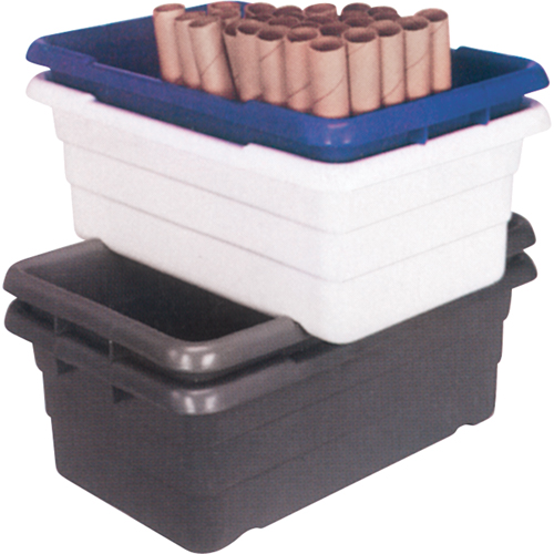 Cross Stack Bins, 16" W x 25.125" D x 8.5" H, Grey Groupe Belzile Dickner