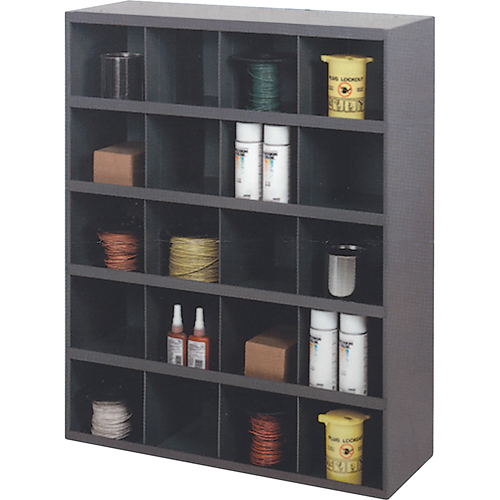 Armoires pour bacs de rangement, Acier, 20 tiroirs, 33-3/4" x 12" x 42", Gris Groupe Belzile Dickner