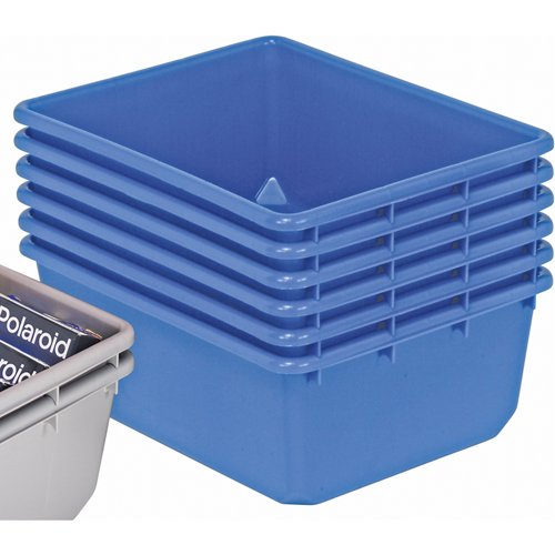QuanTub Nesting Totes, 19" W x 24.5" D x 9.5" H, Blue Groupe Belzile Dickner
