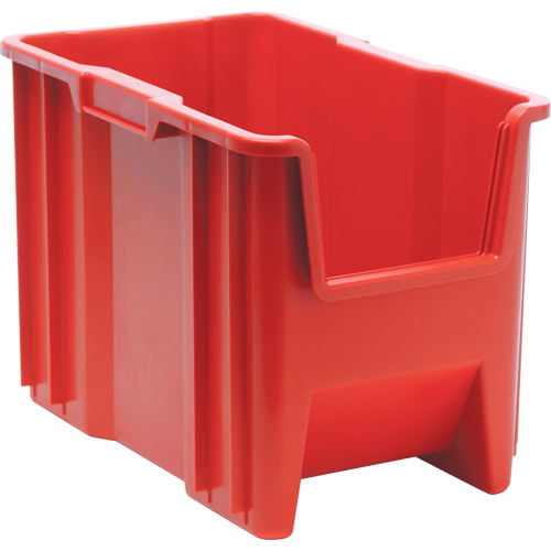 Giant Stacking Containers, 10.875" W x 17.5" D x 12.5" H, Red Groupe Belzile Dickner