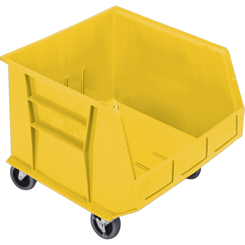 Bac mobile, 14" ha x 16-1/2" la x 18" p, Capacit&eacute; de 75 lb, Jaune Groupe Belzile Dickner