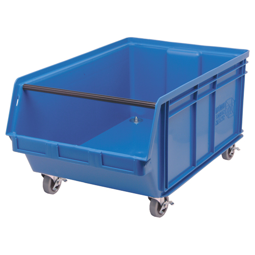 Bac mobile MAGNUM, 14-7/8" ha x 18-3/8" la x 29" p, Capacit&eacute; de 150 lb, Bleu Groupe Belzile Dickner