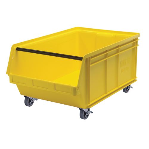 Mobile MAGNUM Bin, 14-7/8" H x 18-3/8" W x 29" D, 150 lbs. Capacity, Yellow Groupe Belzile Dickner