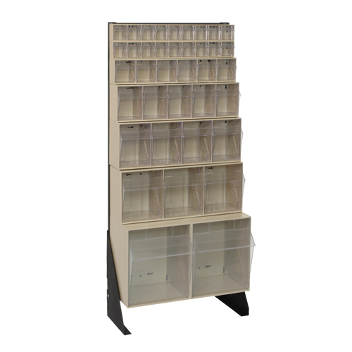 Support pour bacs basculants, 23-5/8" la x 8" p x 52" h, 38 tiroirs Groupe Belzile Dickner