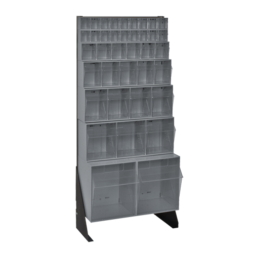 Tip-Out Bins Stand, 23-5/8" W x 8" D x 52" H, 38 Drawers Groupe Belzile Dickner