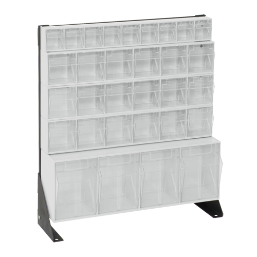 Tip-Out Bins Stand, 23-5/8" W x 8" D x 28" H, 31 Drawers Groupe Belzile Dickner