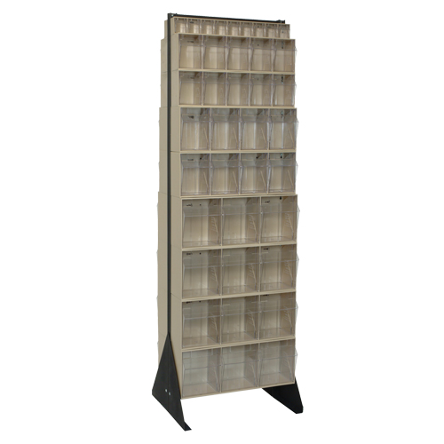 Tip-Out Bins Stand, 23-5/8" W x 16" D x 75" H, 72 Drawers Groupe Belzile Dickner